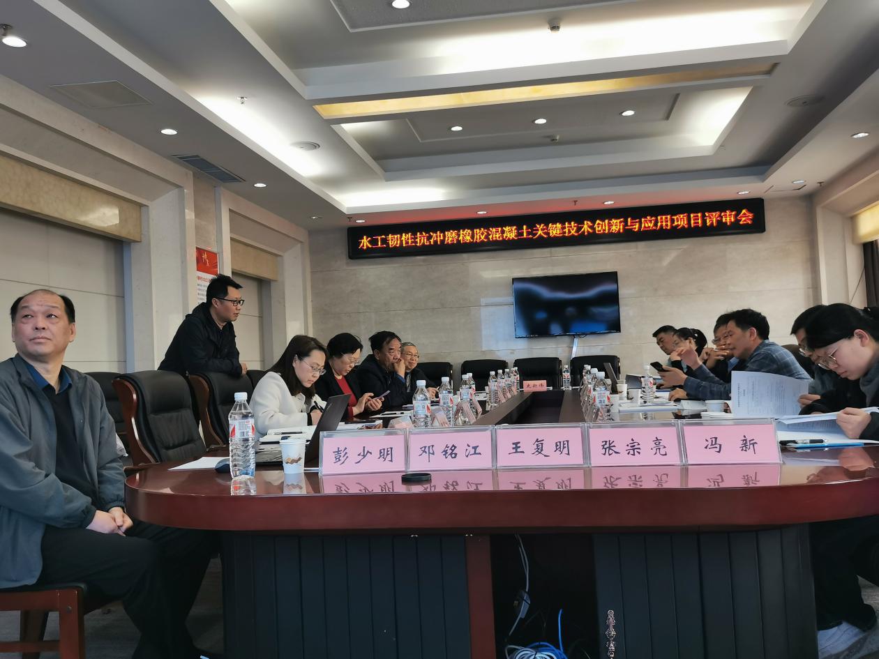 水工韧性抗冲磨橡胶混凝土关键技术创新与应用项目评价总体达到国际领先水平